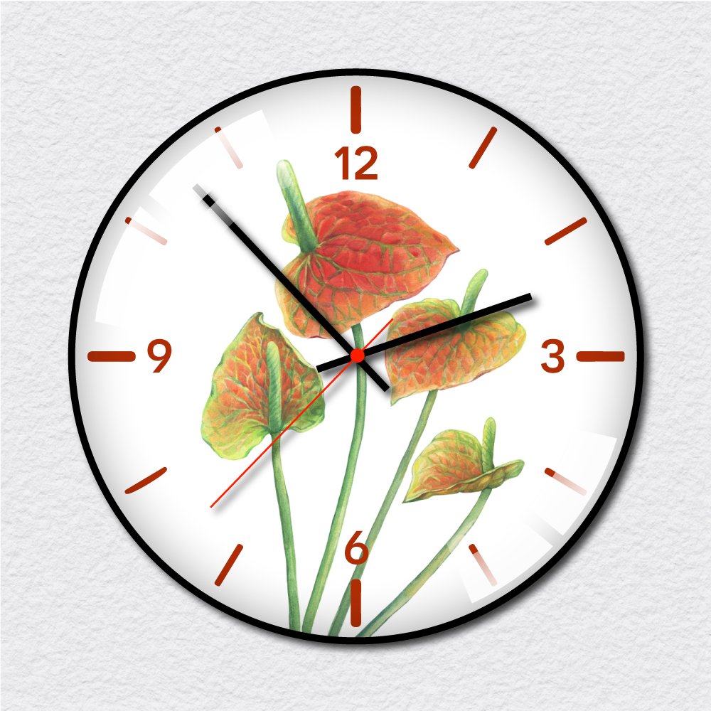 Đồng hồ vintage hoa hồng môn đỏ