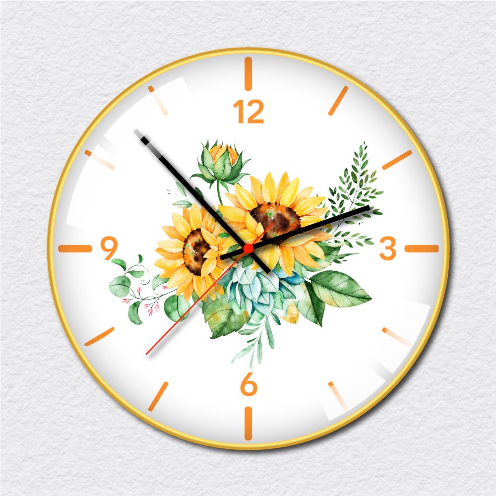 Đồng hồ vintage hoa hướng dương 6