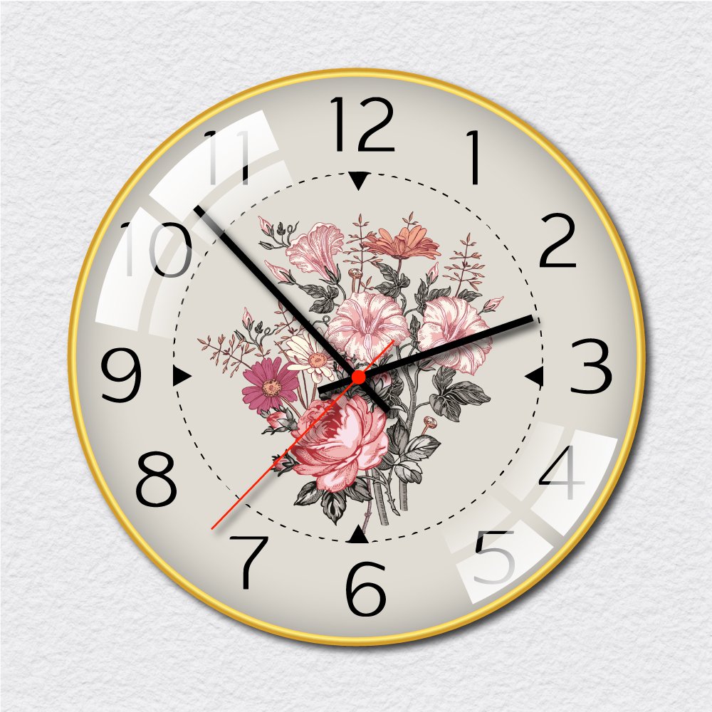 Đồng hồ vintage đóa hoa 3