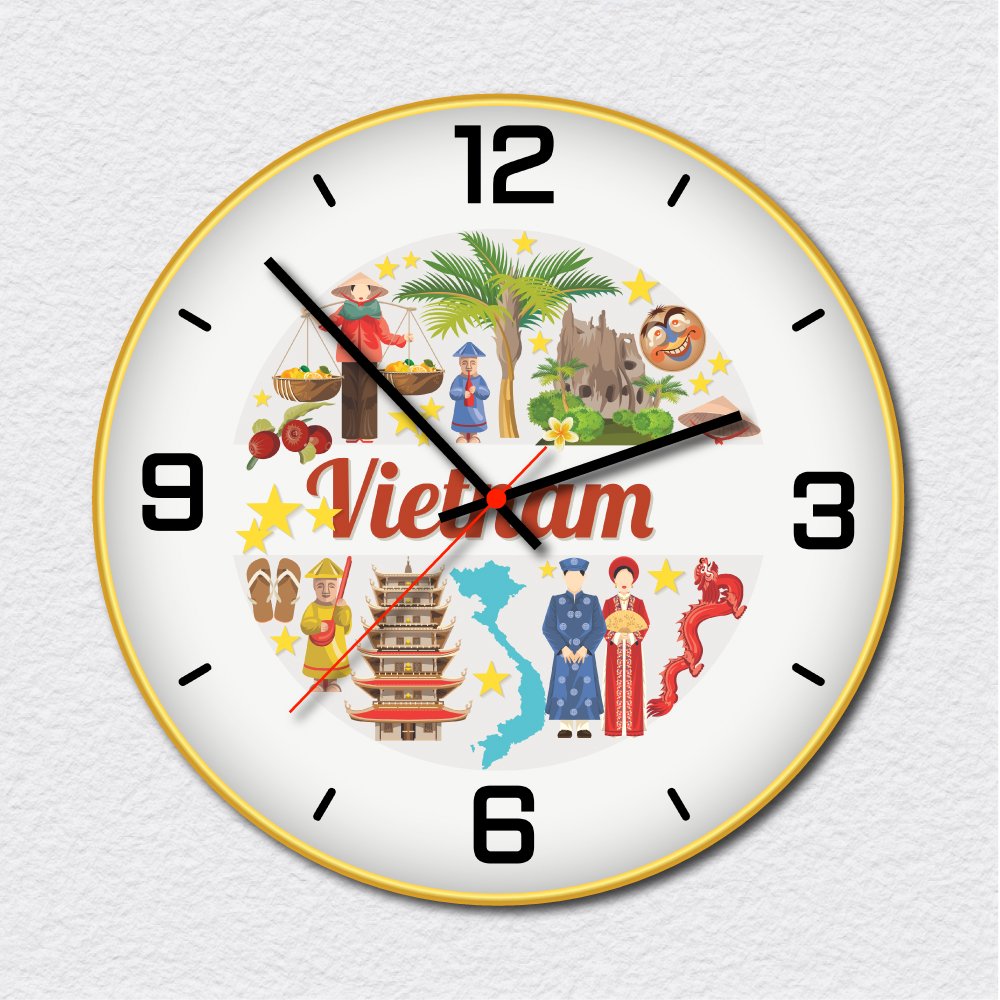 Đồng hồ vintage welcome to Viet Nam