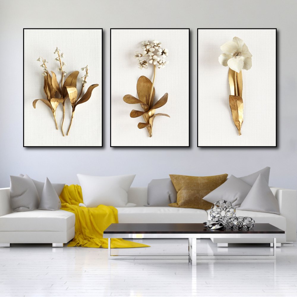 Tranh treo tường hoa lan hoàng kim
