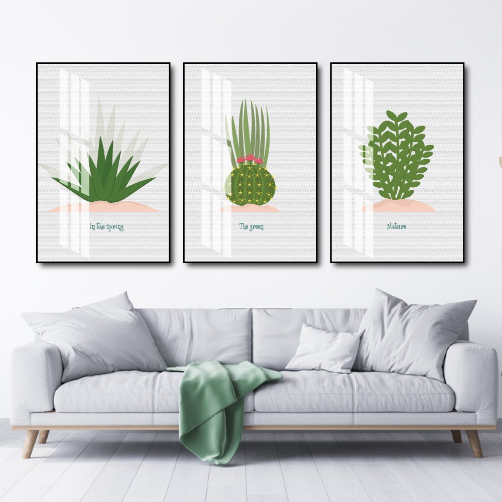 Tranh Treo Tường Xương Rồng