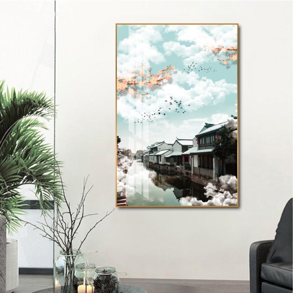 Tranh Treo Tường Bình Yên Trấn Cổ