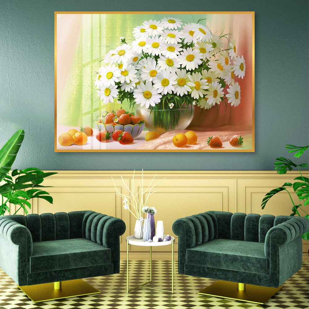 Tranh Treo Tường Cúc Trắng Tinh Khôi 2