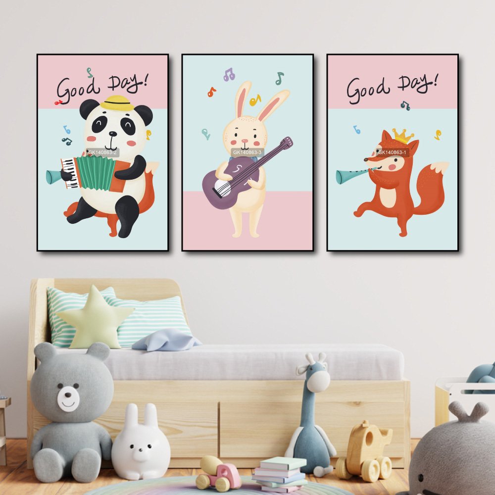 Tranh Treo Tường Động Vật Vui Nhộn