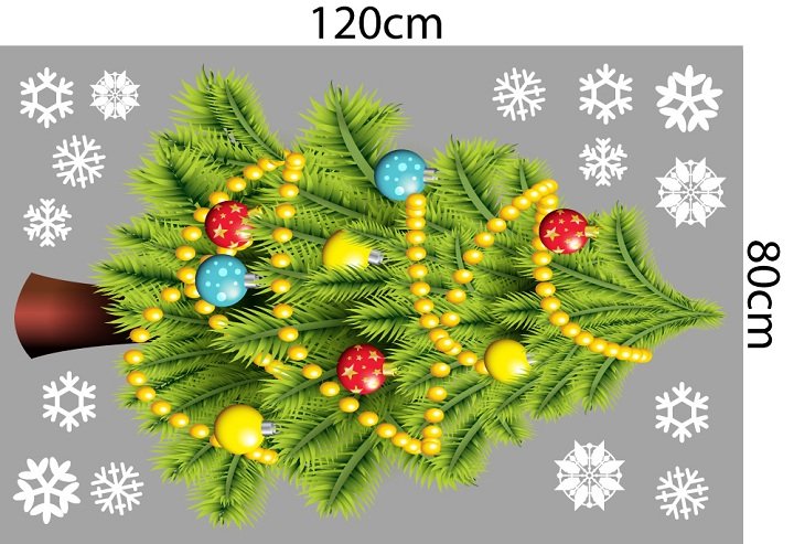 Combo decal trang trí noel giáng sinh hạnh phúc 2