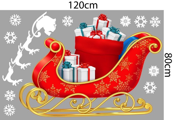 Combo decal trang trí noel giáng sinh hạnh phúc 2