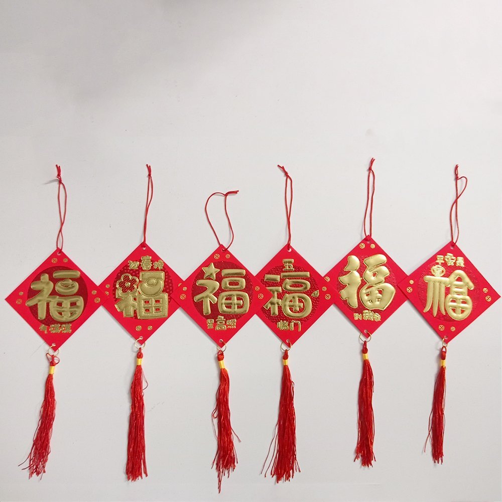 Combo 6 dây lộc treo bao lì xì nhung đỏ năm mới