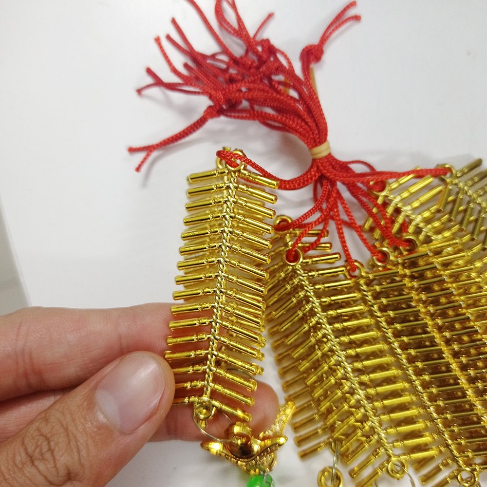 Bộ 10 dây lộc treo pháo vàng treo trang trí tết