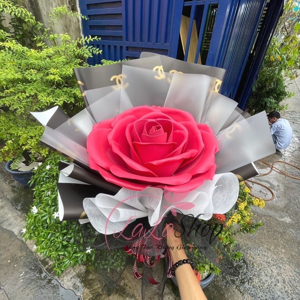 Hoa hồng sáp siêu lớn 45cm trao gửi yêu thương