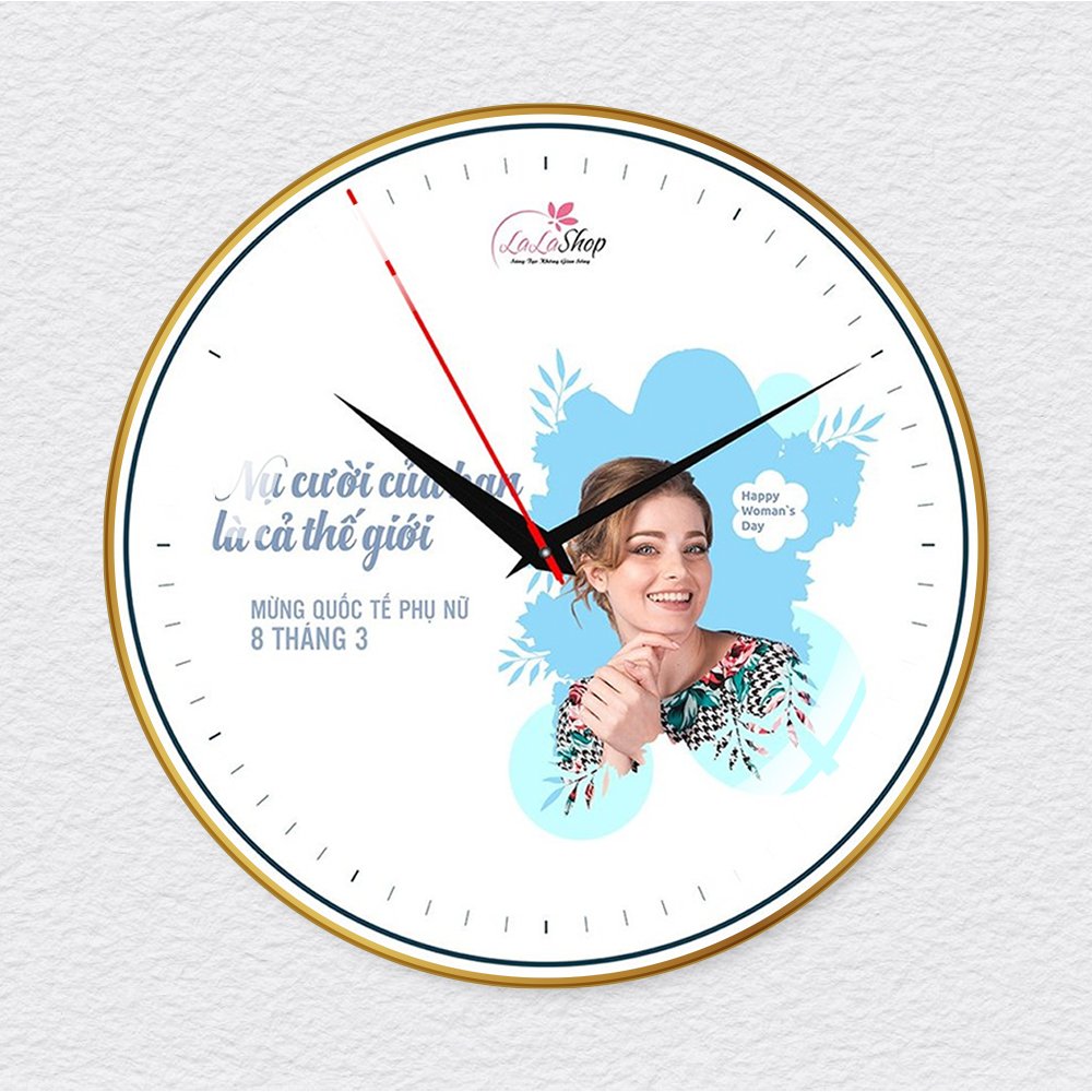 Đồng Hồ Quà Tặng 8-3 In Ảnh Theo Yêu Cầu 004