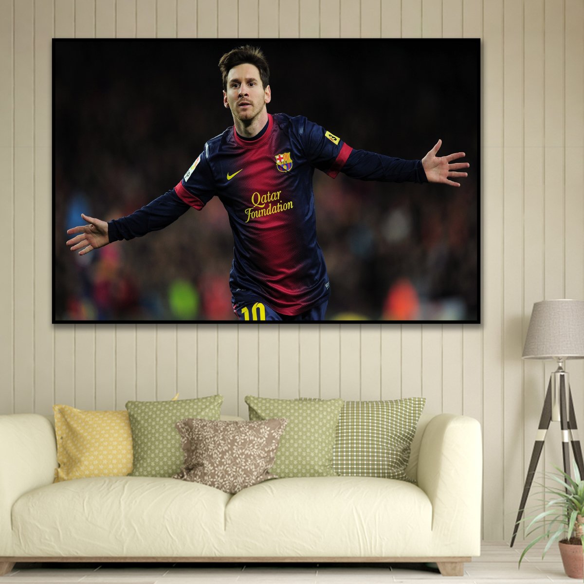 Tranh treo tường cầu thủ bóng đá Messi