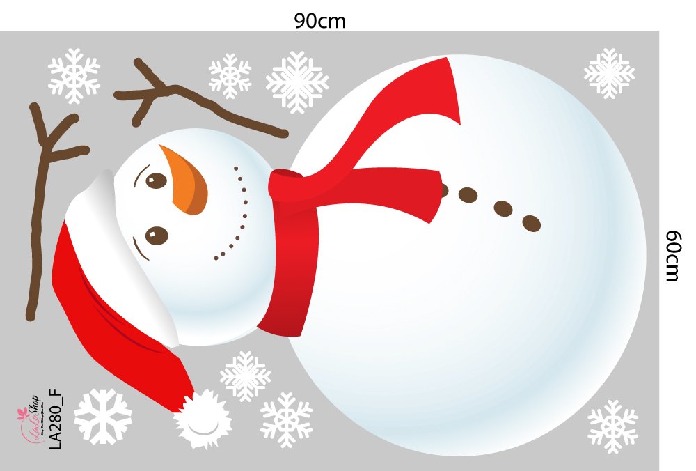 Combo decal trang trí noel merry christmas và người tuyết 2023