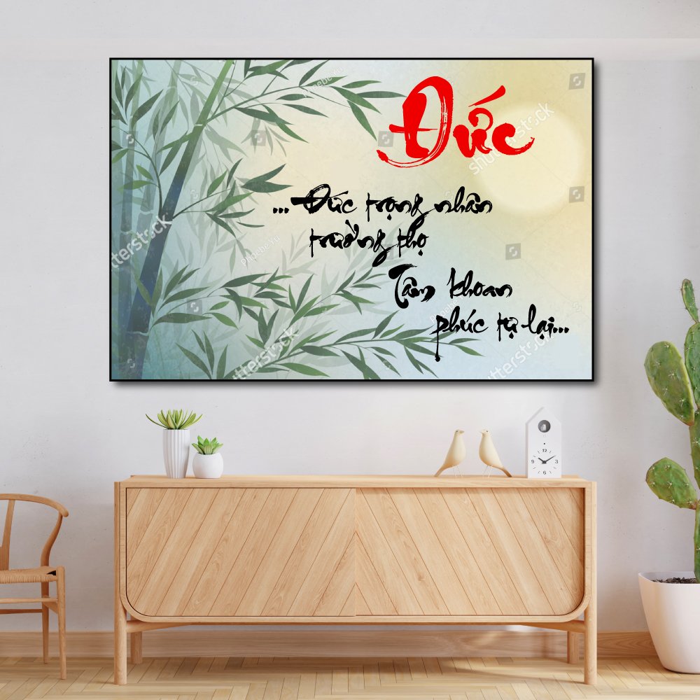 Tranh thư pháp chữ Đức 3