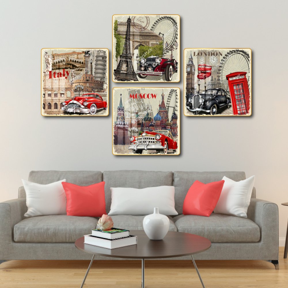 Tranh Vintage Phong Cảnh Châu Âu