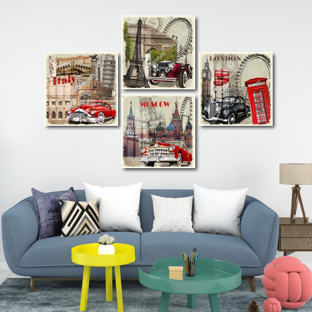 Tranh Vintage Phong Cảnh Châu Âu