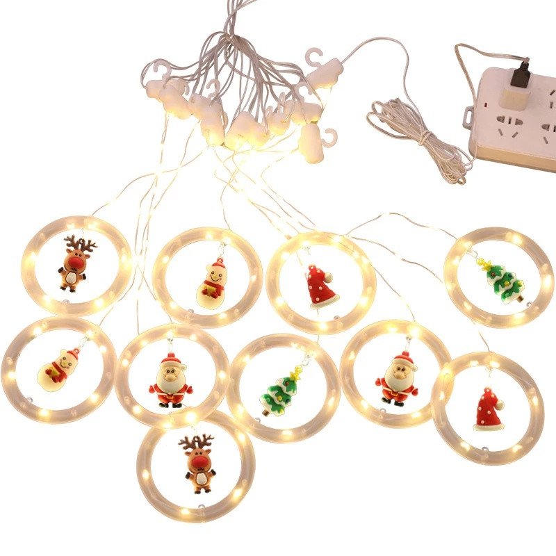 Bộ đèn nhiều màu trang trí noel dài 4m