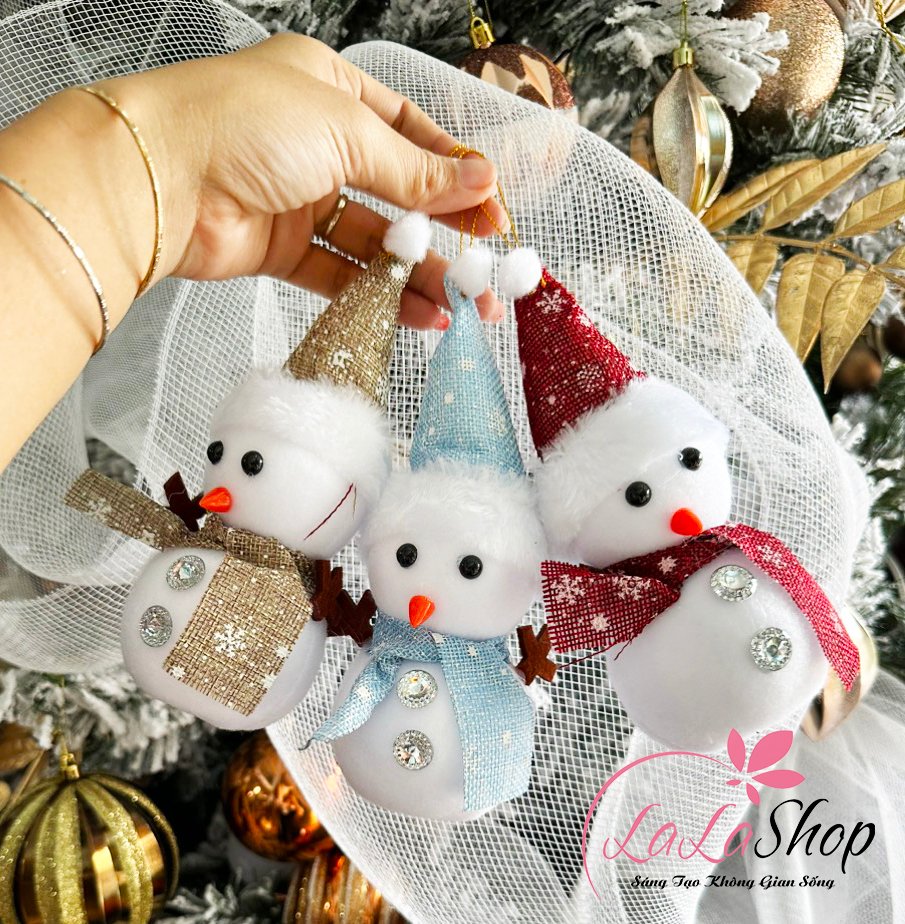 Mô hình người tuyết bông trang trí noel