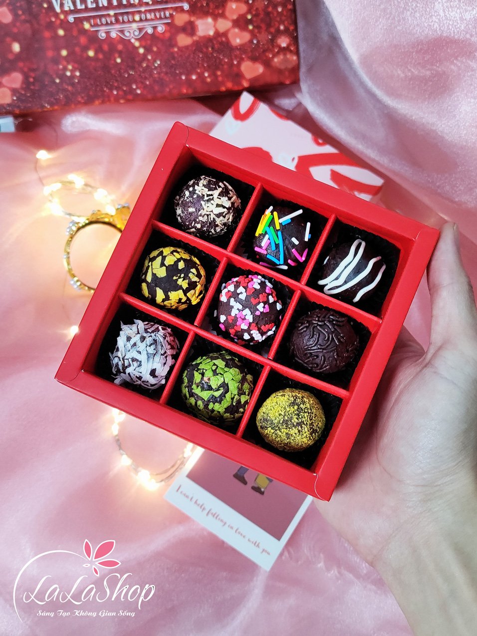Hộp 9 viên socola Truffle ngọt ngào