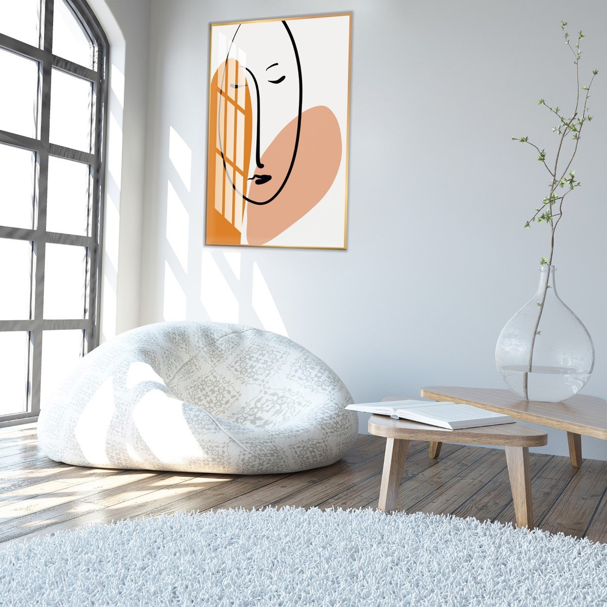 Tranh Treo Tường cô gái trừu tượng