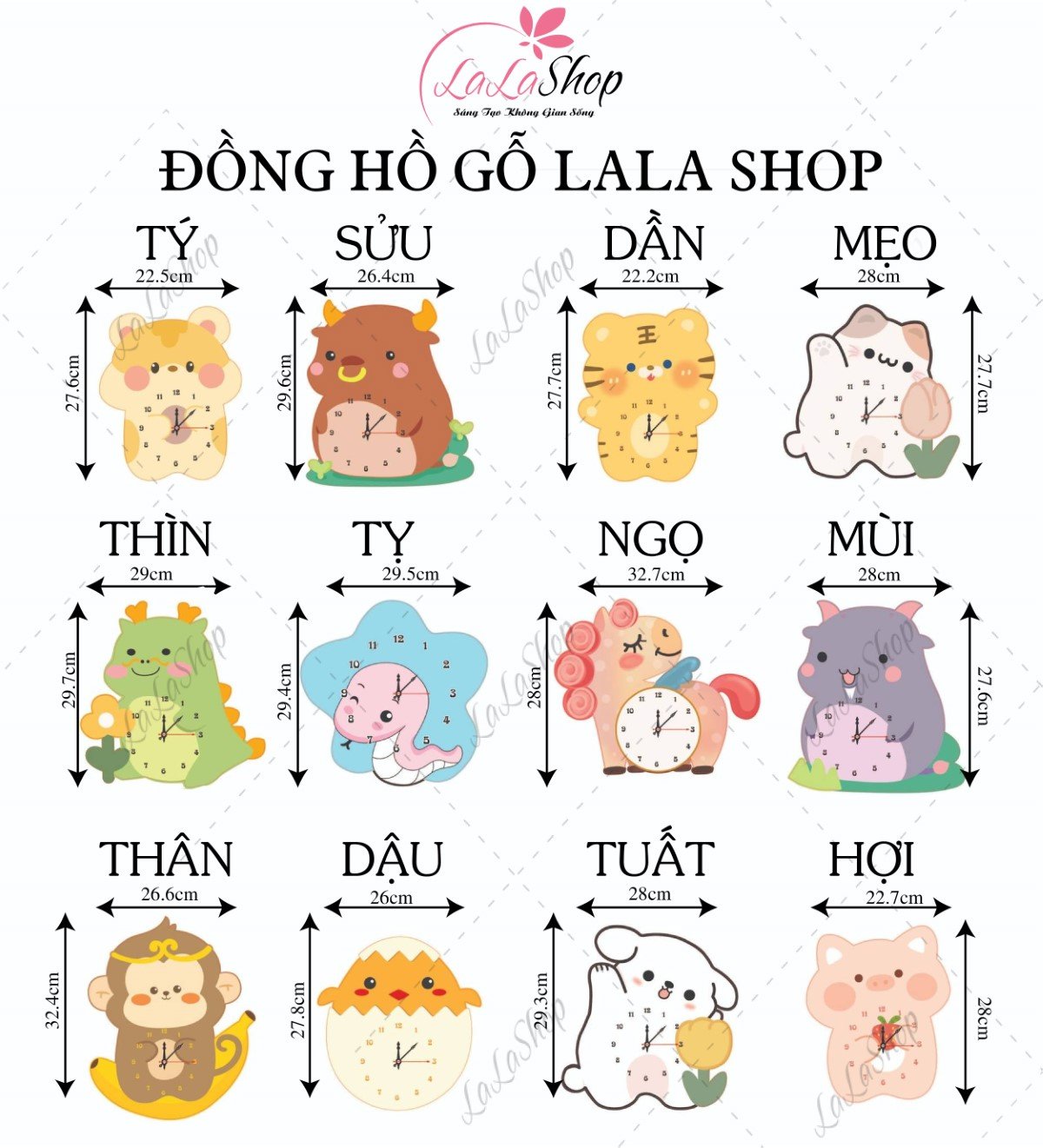 Đồng hồ gỗ treo hình chú ếch