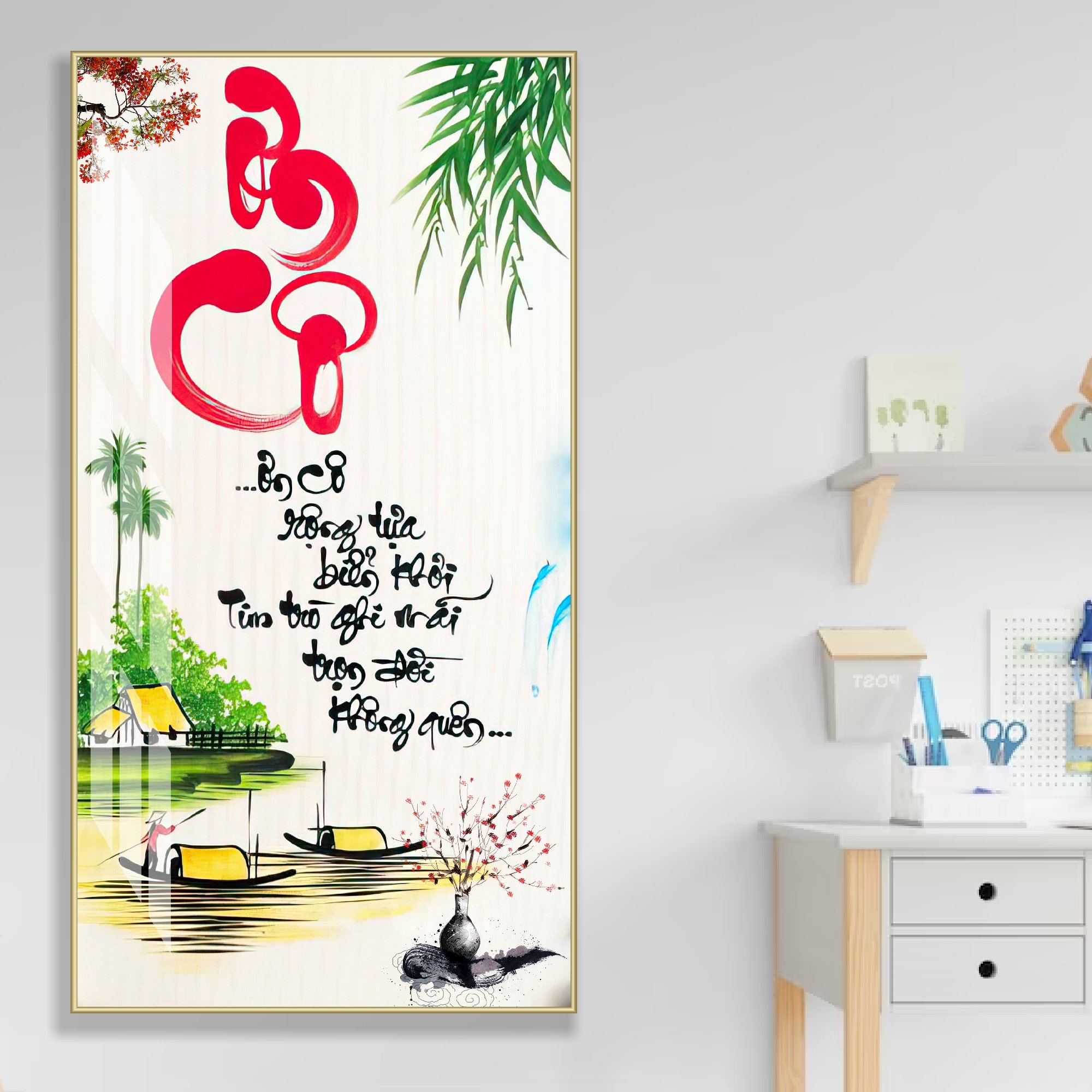 Tranh Treo Tường Thư Pháp Ơn Cô 2