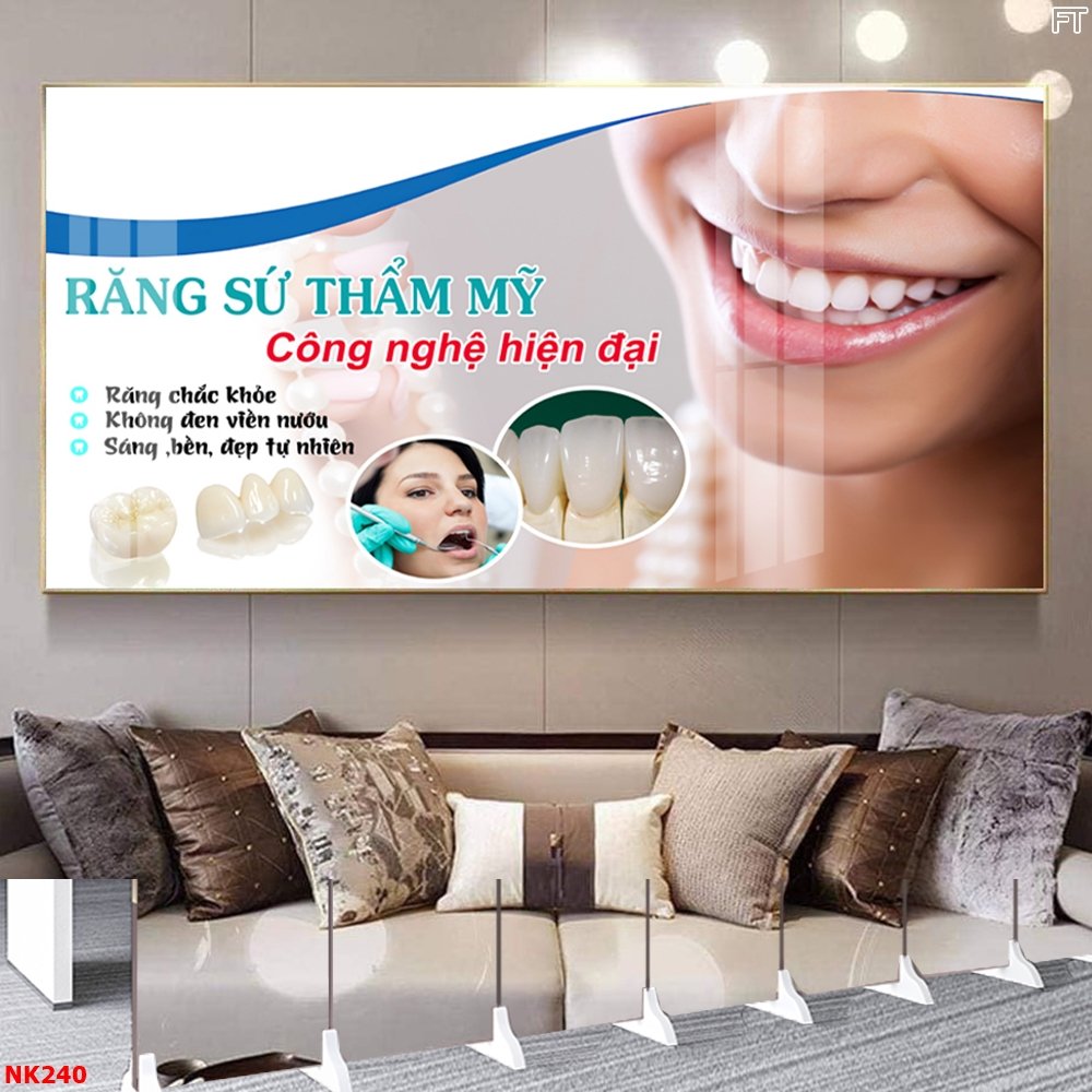 Tranh Treo Tường Nha Khoa Răng Sứ Thẩm Mỹ
