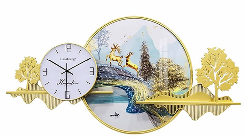 Bảng giá chỉ đồng hồ thời trang treo tường Fe tô tỉnh năng lượng điện thời thượng thanh lịch trọng