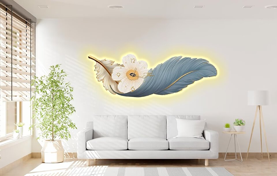 Các hình mẫu đồng hồ thời trang treo tường với đèn led đẹp tuyệt vời nhất 2023 bên trên Lala