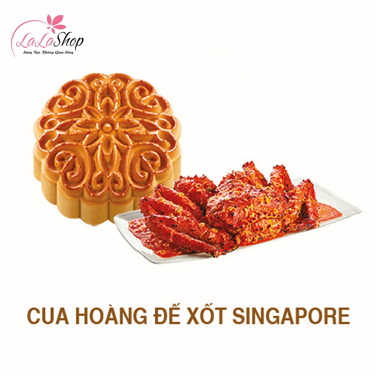 B&aacute;nh trung thu Kido vị Cua Ho&agrave;ng Đế Xốt Singapore 1 trứng 180g