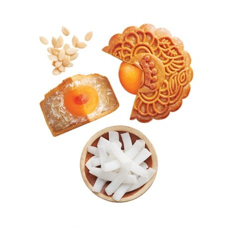 B&aacute;nh Trung Thu Kinh Đ&ocirc; Sữa Dừa Hạt Dưa Đặc Biệt 2 Trứng 210g