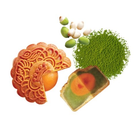 B&aacute;nh Trung Thu Kinh Đ&ocirc; Thập Cẩm Hạt Sen Tr&agrave; Xanh 2 Trứng 210gr