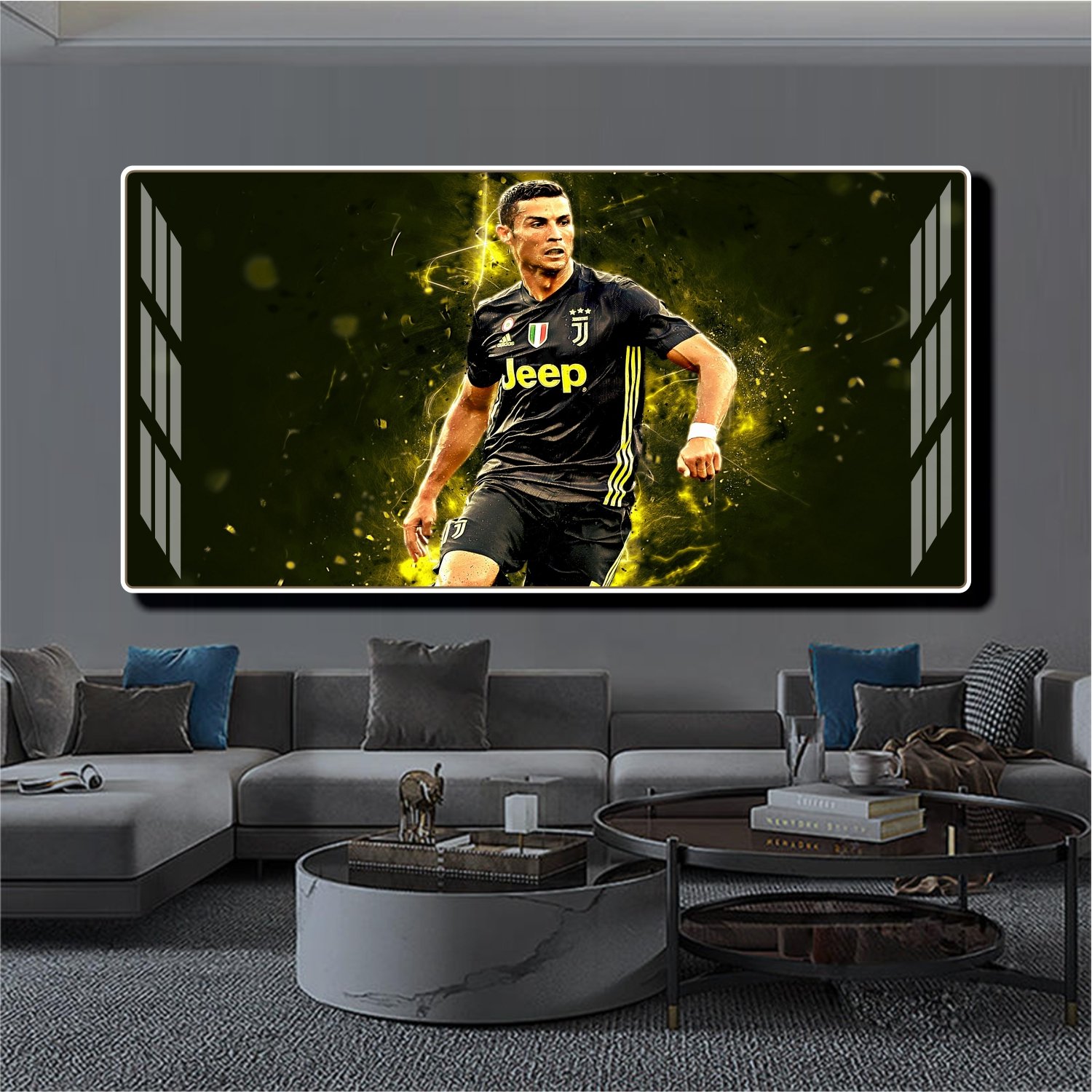 Tranh Treo Tường Cầu Thủ Bóng Đá Cristiano Ronaldo Mẫu 02
