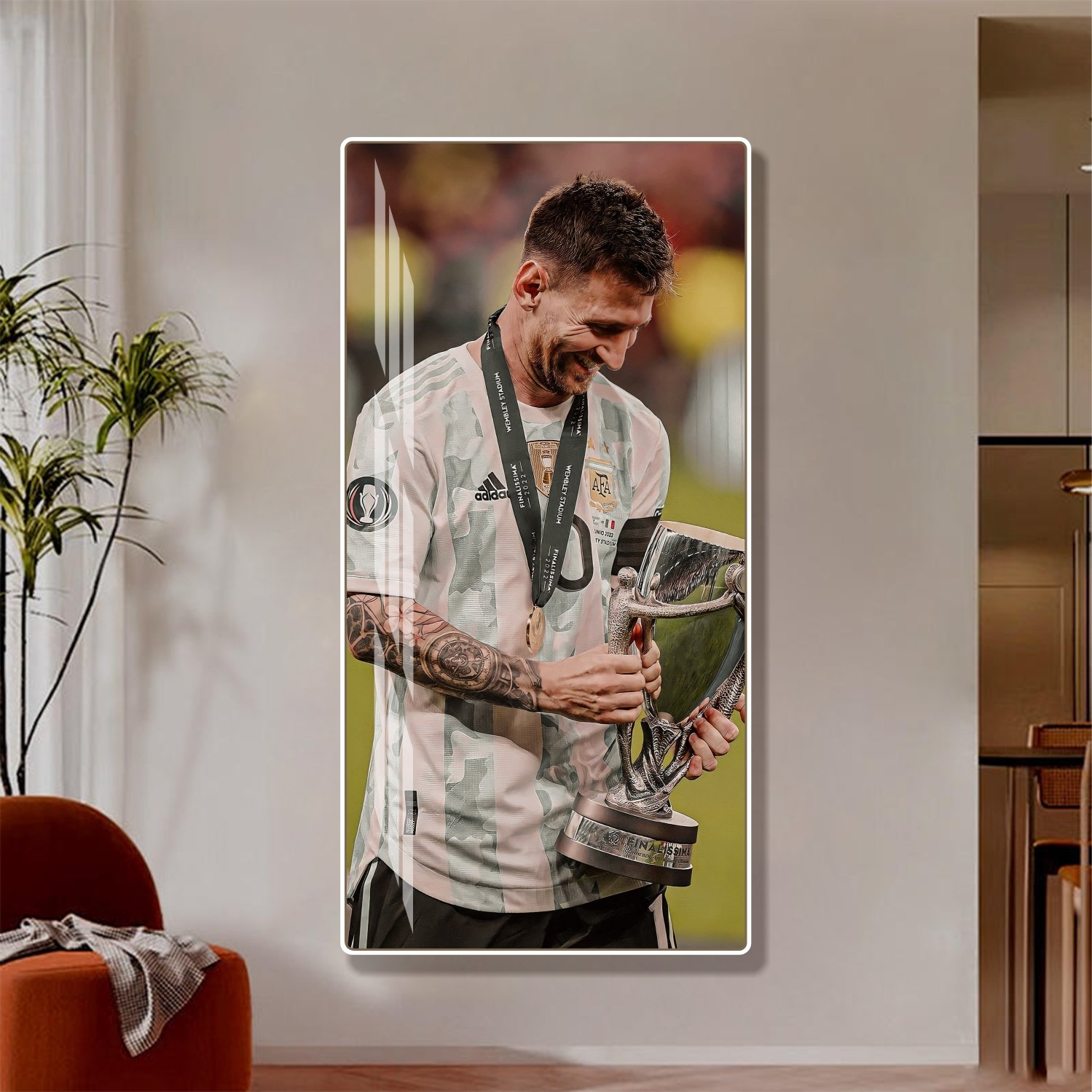 Tranh Treo Tường Cầu Thủ Bóng Đá Lionel Messi Mẫu 05
