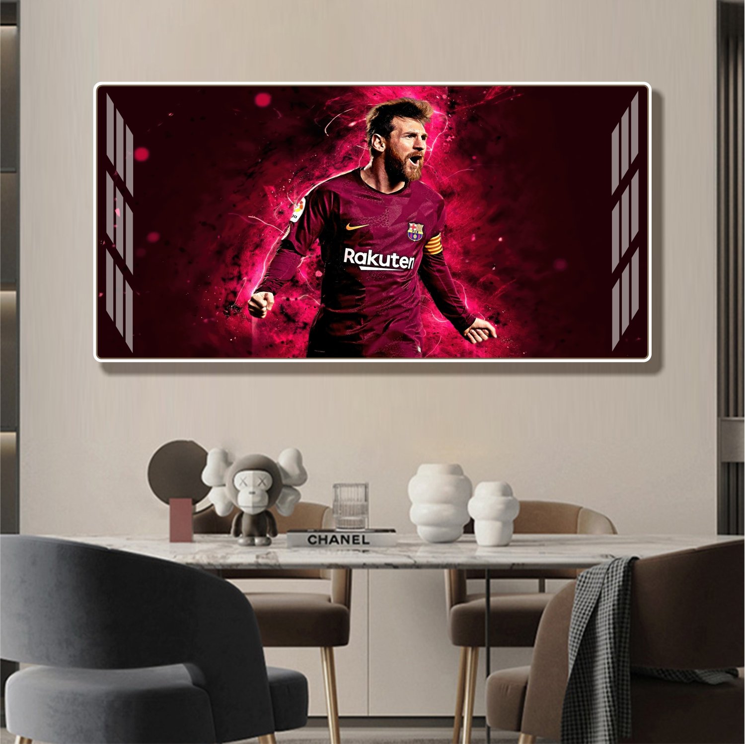 Tranh Treo Tường Cầu Thủ Bóng Đá Lionel Messi Mẫu 09
