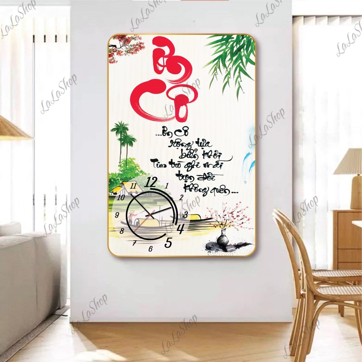 Tranh Đồng Hồ Thư Pháp Ơn Cô Mừng Ngày Nhà Giáo Việt Nam 20-11