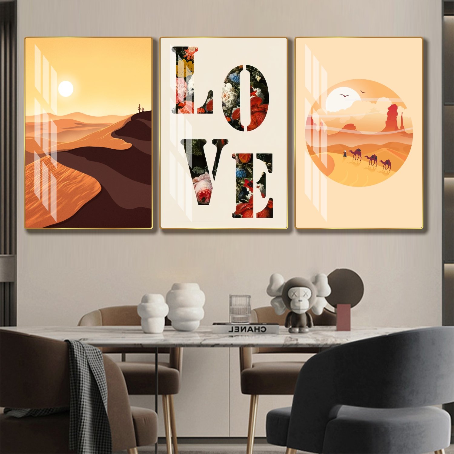 Tranh treo tường sa mạc nghệ thuật mẫu 852