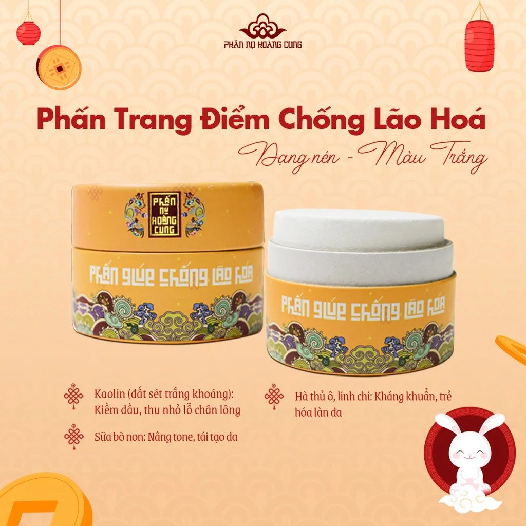 Quà tặng phấn trang điểm màu trắng (dạng nén)