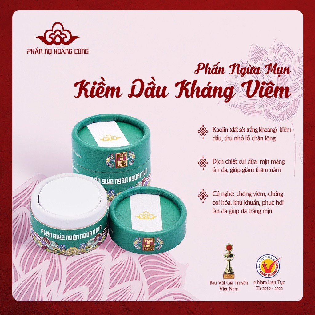 Phấn ngừa mụn Phấn nụ hoàng cung 25g