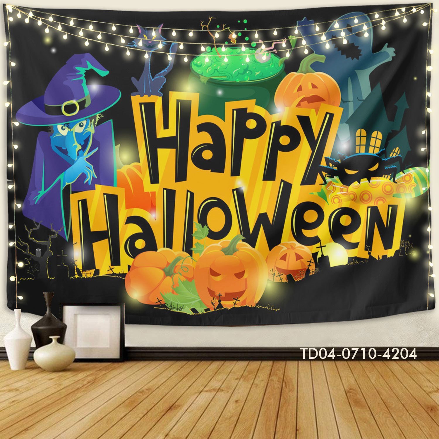 Tranh Vải Halloween Treo Tường Happy Halloween Mẫu 1