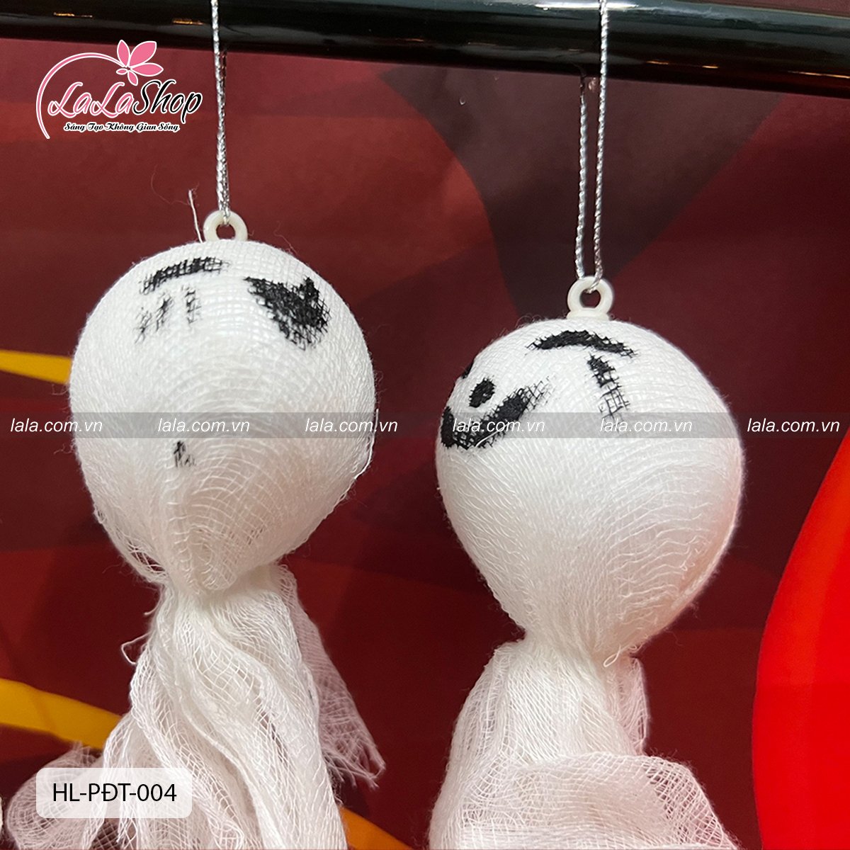 Set 5 Đồ treo trang trí Halloween Ma Le Trắng Size Nhỏ