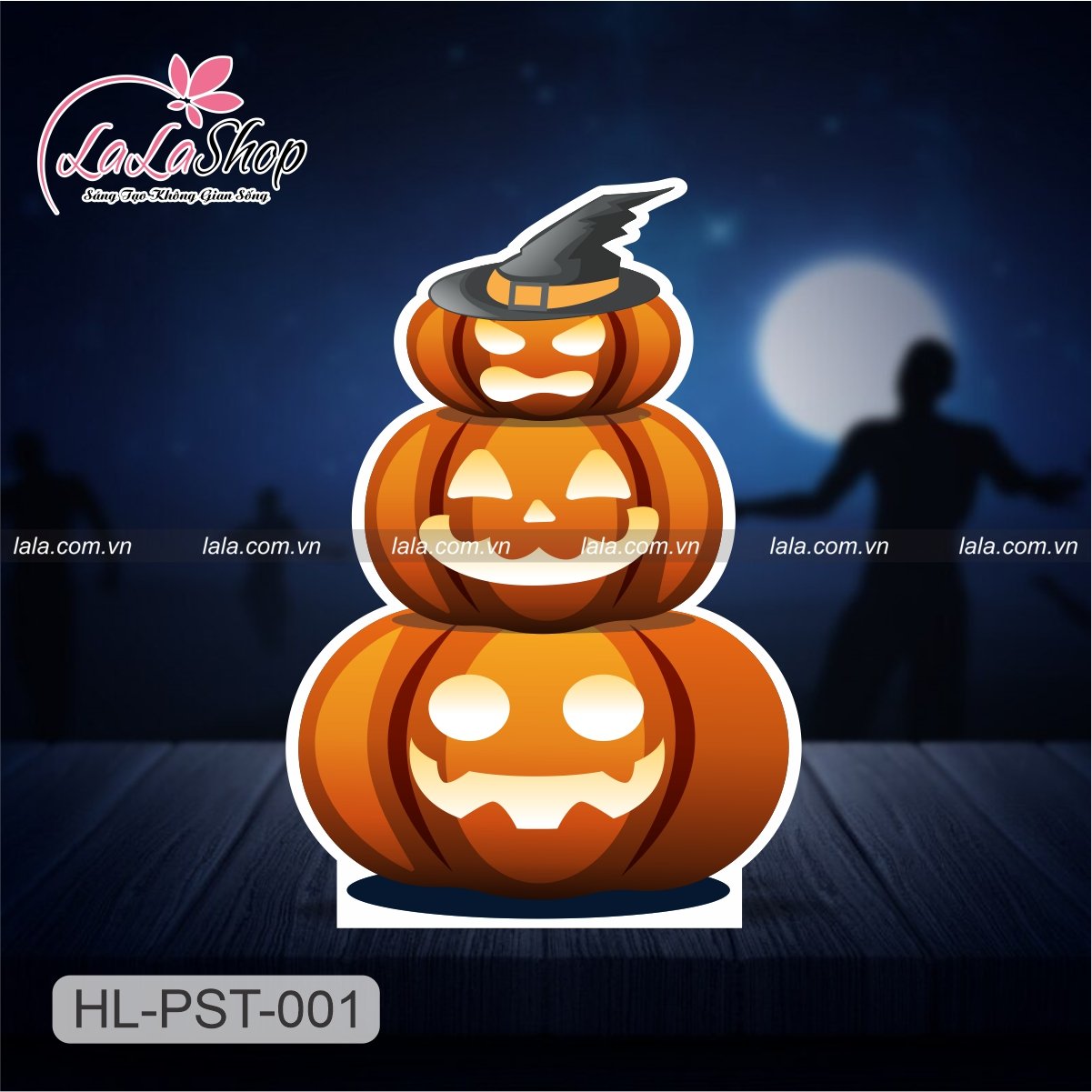Standee trang trí halloween thần chết chơi đàn