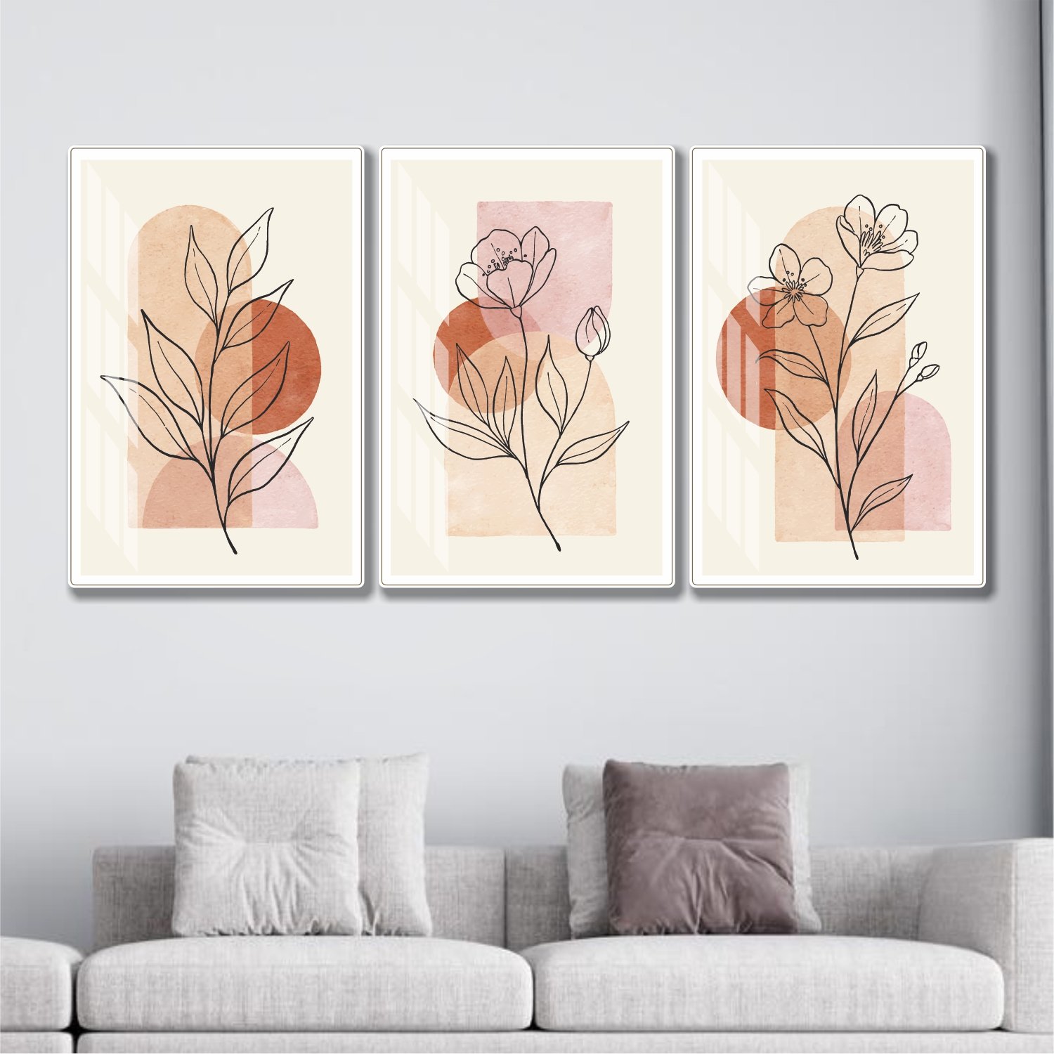 Tranh treo tường nghệ thuật tối giản đương đại mẫu 938