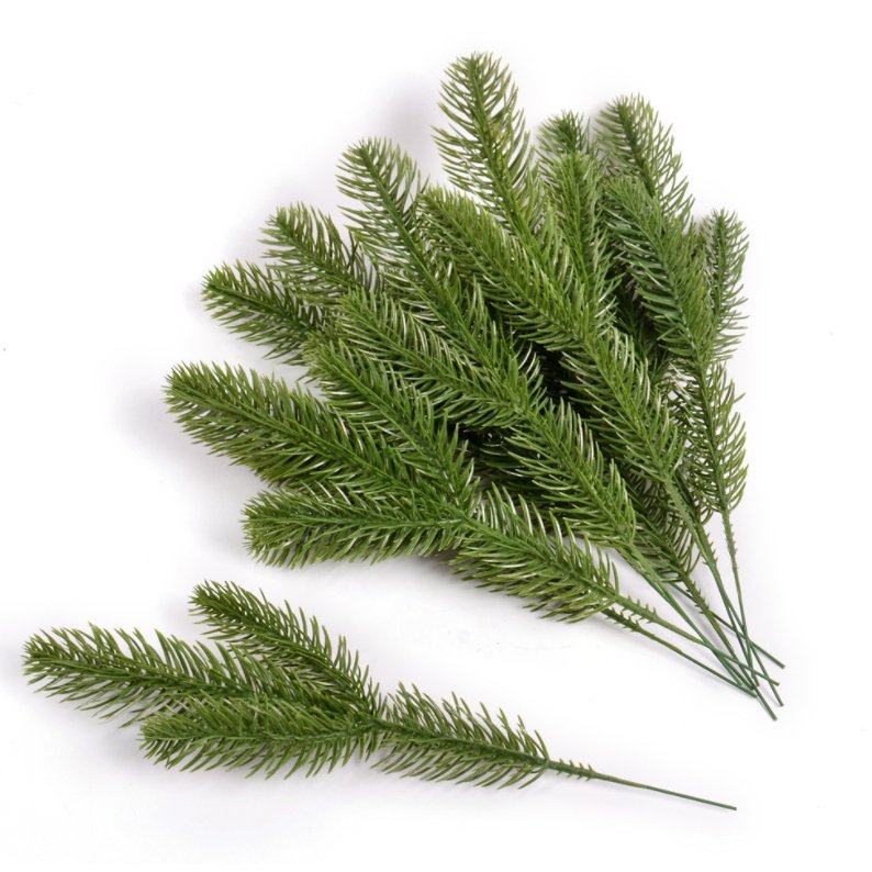1 Cành thông 3 nhánh phụ kiện trang trí cây thông