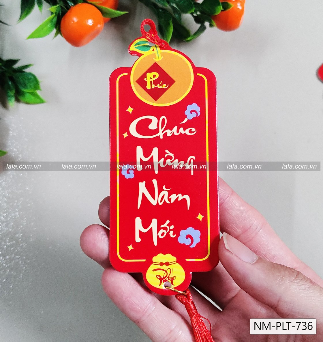Combo 6 Lộc Treo Chữ Thư Pháp Trang Trí Tết