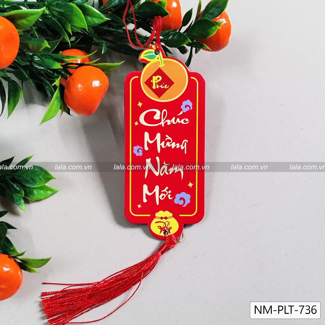 Combo 6 Lộc Treo Chữ Thư Pháp Trang Trí Tết