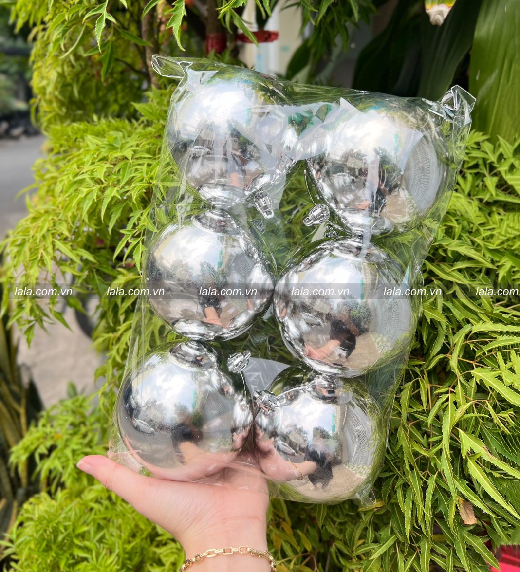 Đồ Trang Tr&iacute; Noel Combo 6 Quả Ch&acirc;u B&oacute;ng