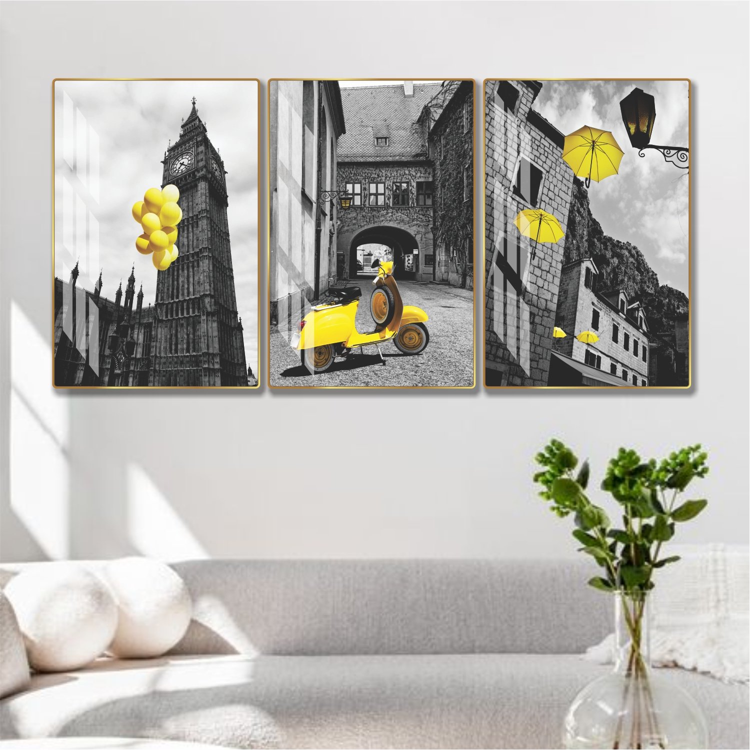 Tranh treo tường nghệ thuật phong cảnh đường phố mẫu 951