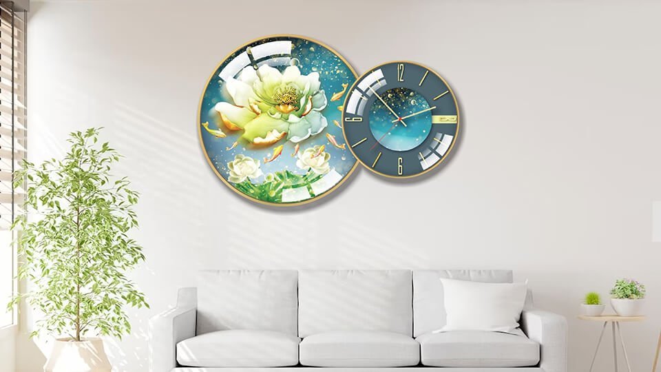 Mẫu tranh đồng hồ treo tường đẹp nhất 2024 tại Lala