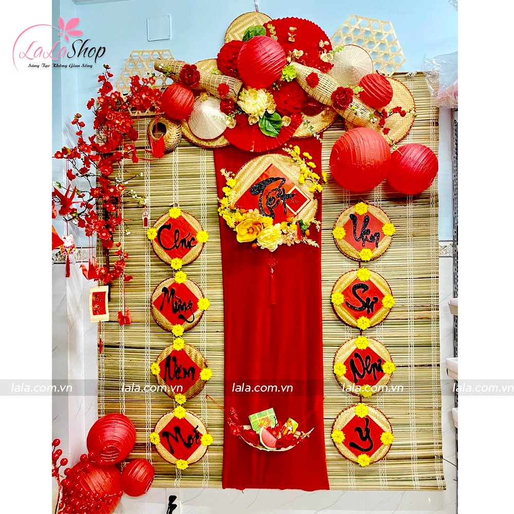 Bộ M&agrave;nh Tre Full Phụ Kiện Trang Tr&iacute; Tiểu Cảnh Tết Mẫu 21